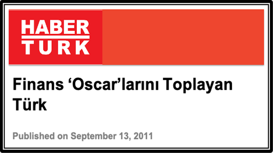 Finans ‘Oscar'larını Toplayan Türk