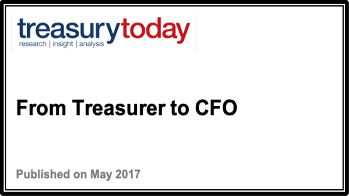 From Treasurer to CFO