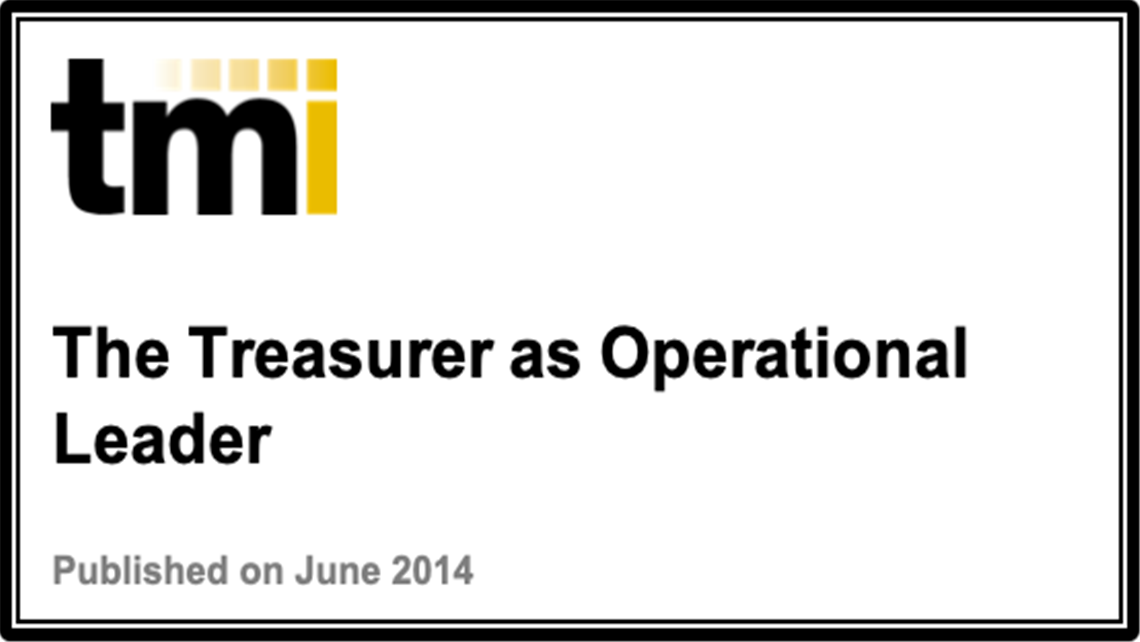 The Treasurer as Operational Leader