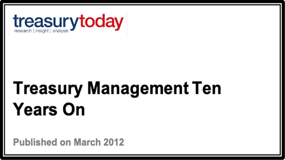 Treasury  Management Ten Years On