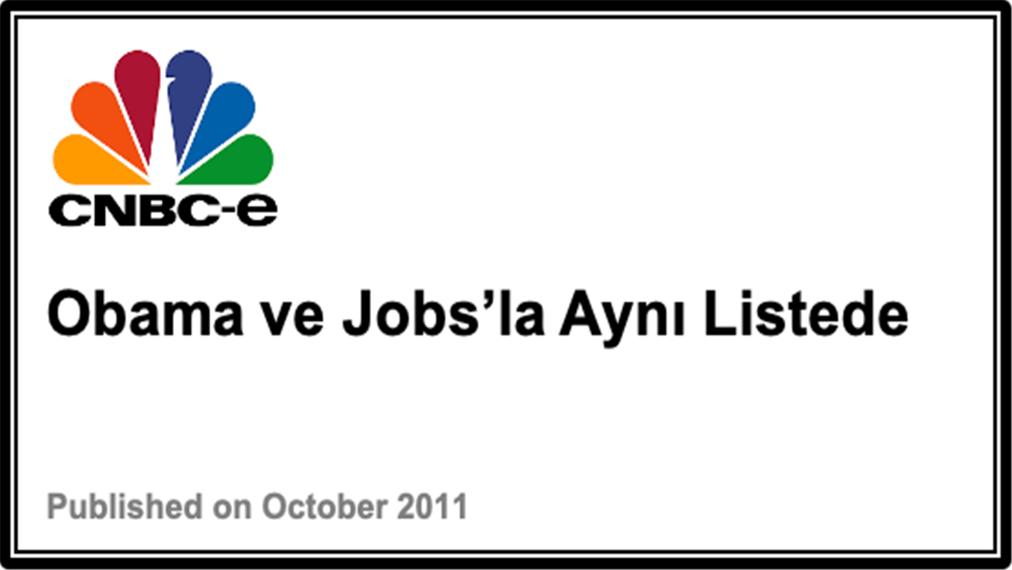 Obama ve Jobs’la Aynı Listede