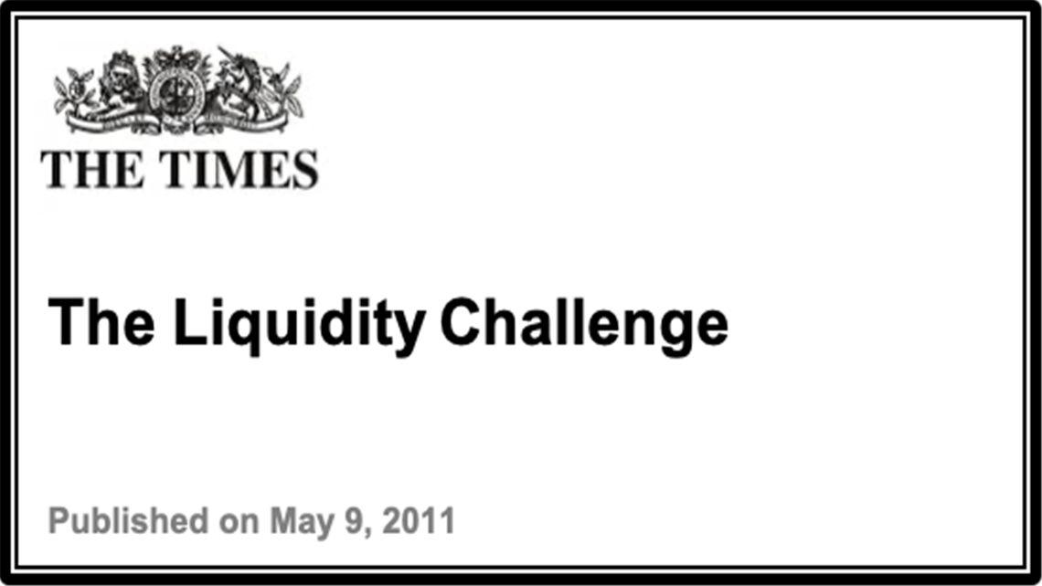 The Liquidity Challenge